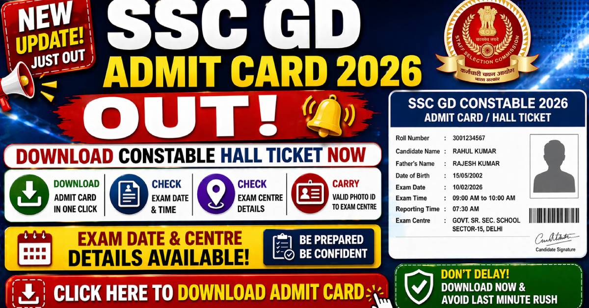 SSC GD Admit Card 2026